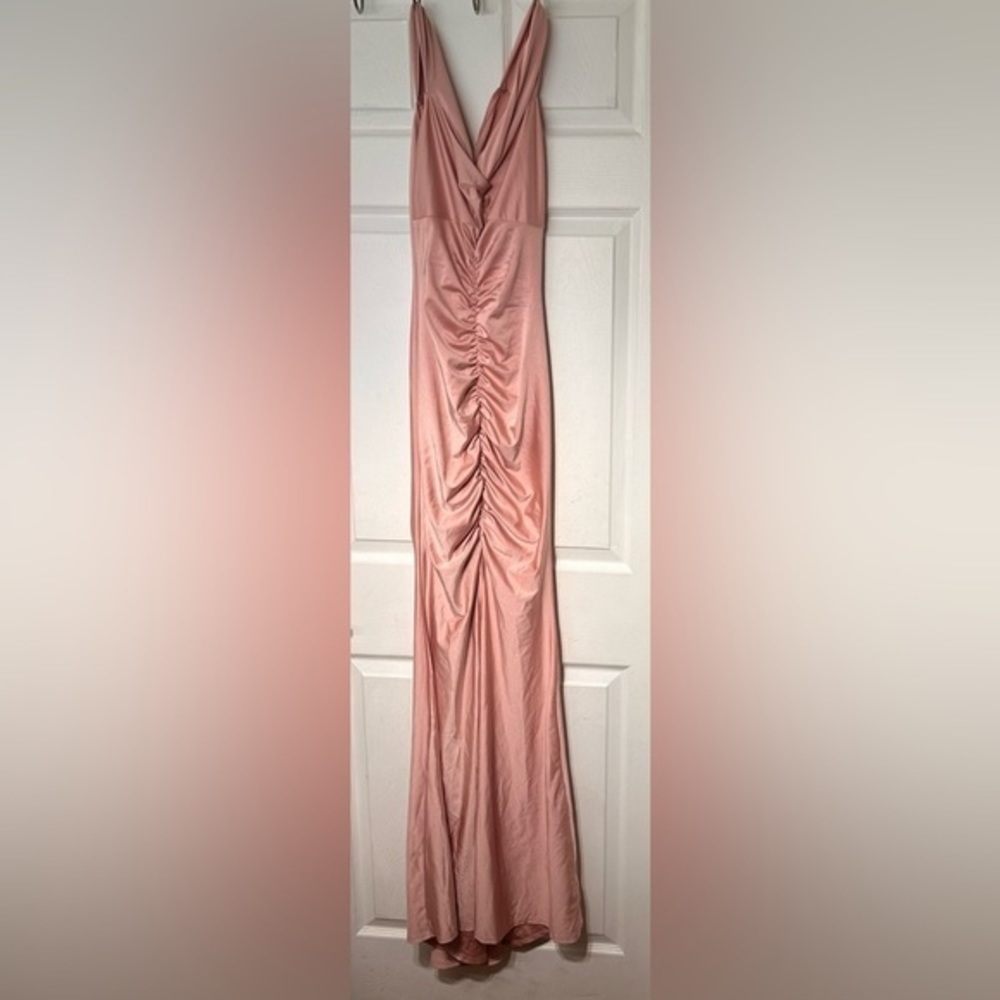 Charlotte Russe long  pink dress